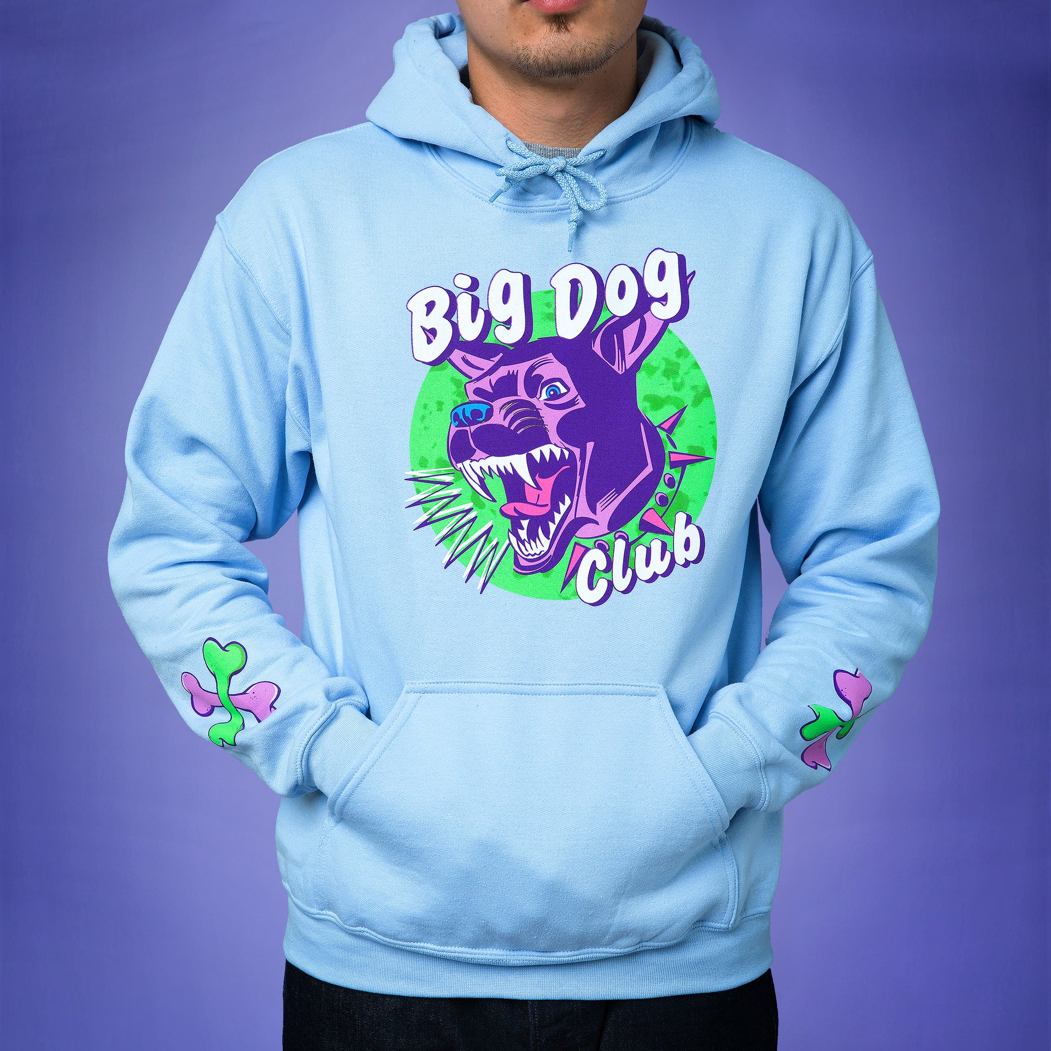 BIG DOG HOODIE (BLUE)